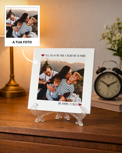 Azulejo c/ Foto & Dedicatória Personalizado