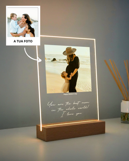 Custom Lamp w/ Text & Photo