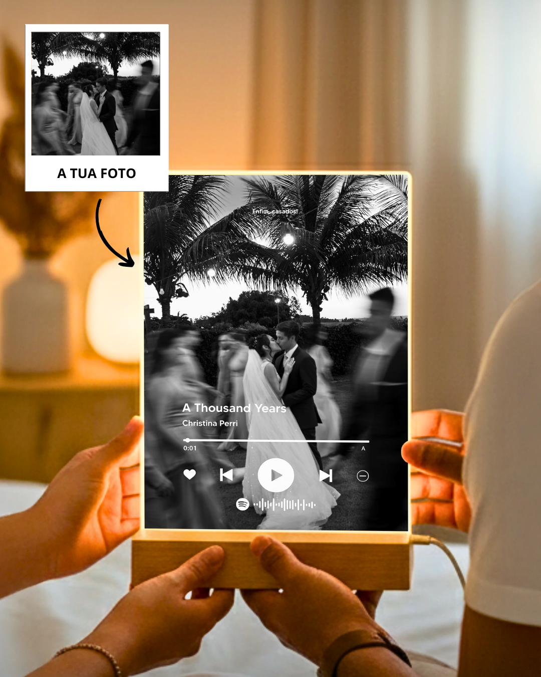 Custom Spotify Player Lamp (Full Photo)
