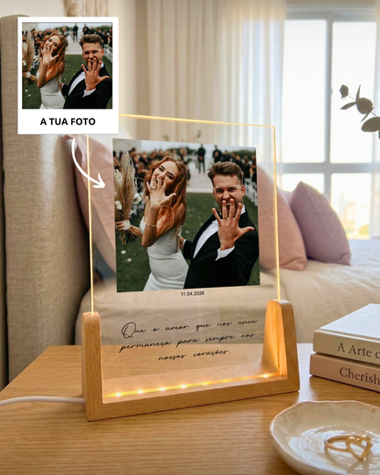 Custom Lamp w/ Text & Photo