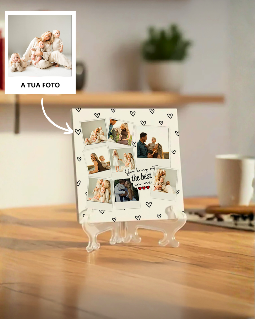 Azulejo c/ 8 Fotos Personalizado