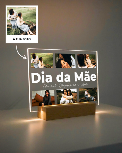 Placa Dedicatória c/ 6 Fotografias
