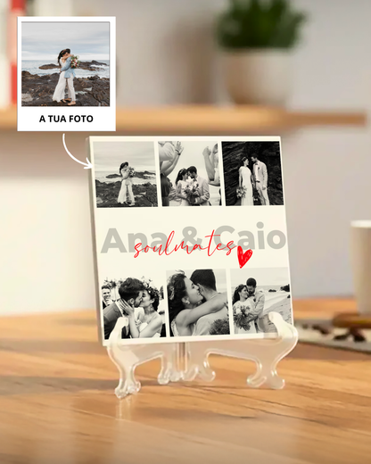 Azulejo c/ 6 Fotos y Texto Personalizado