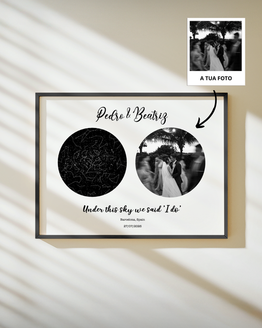 Star Map Anniversary Frame with Date
