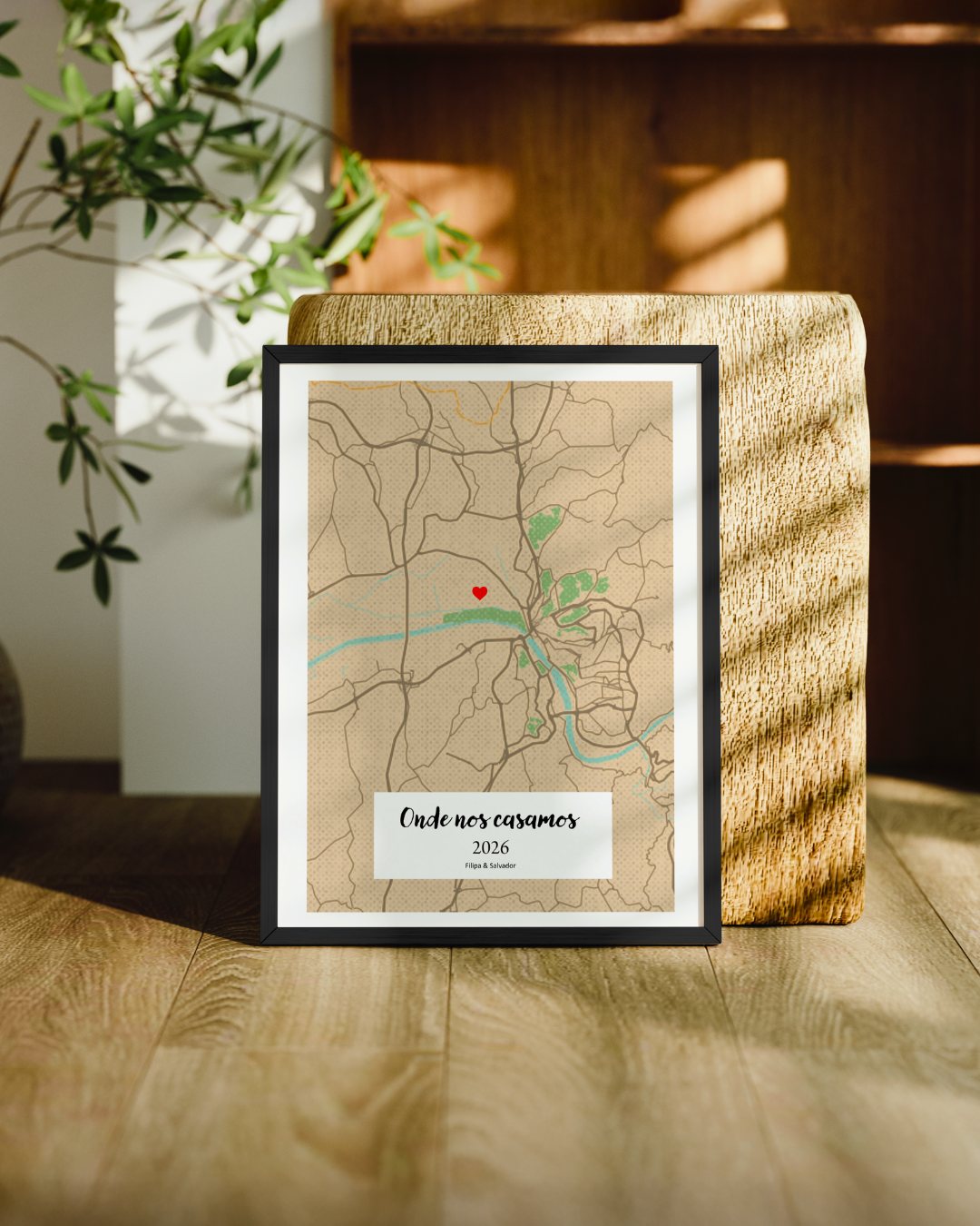 Quadro Mapa Completo Personalizado — presente para Namorados