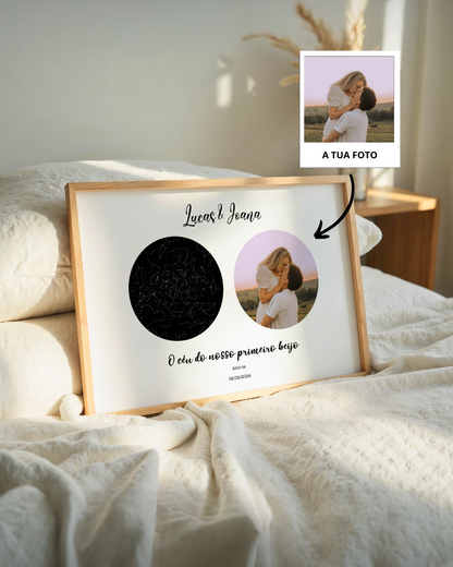 Star Map Anniversary Frame with Date
