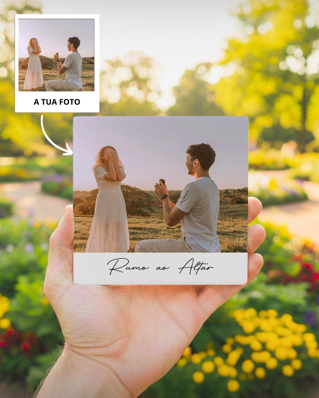 Custom Tile w/ Full Photo & Text