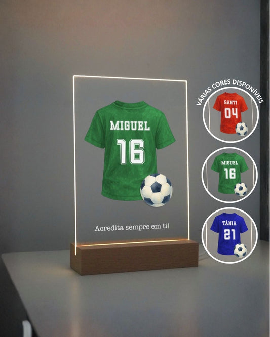 Custom Lamp w/ Football Shirt Lamp & Name