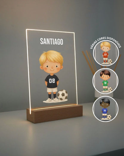 Custom Lamp w/ Football Player & Name