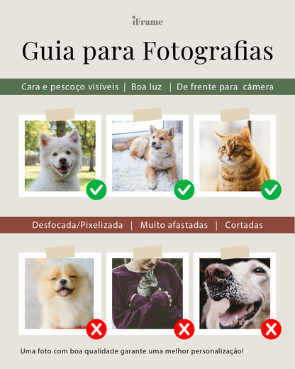 Cuadro Retrato Colorido Animales c/ Halo (1 animal)