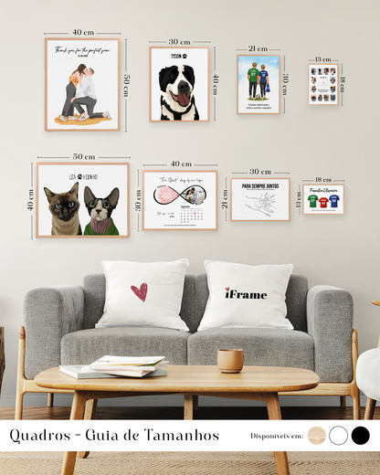 Quadro "Home" c/ Mapa Personalizável
