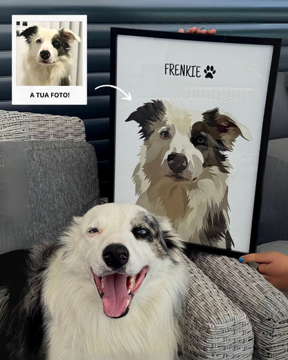 Quadro Retrato Colorido (1 Animal)