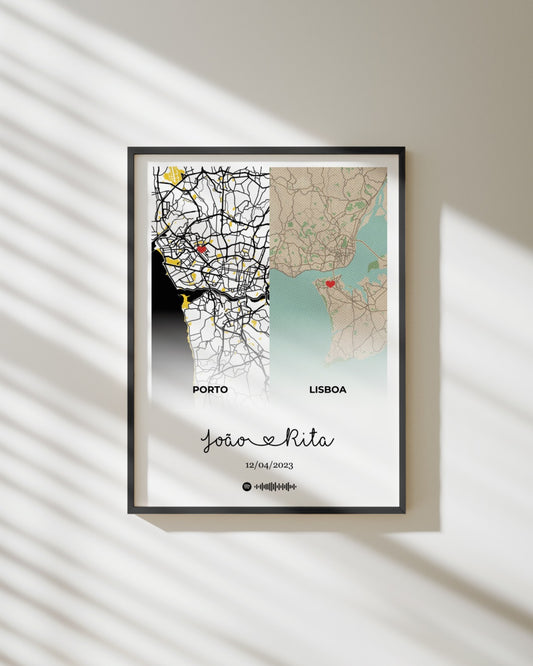 Quadro 2 Mapas Personalizados - Relação à Distância