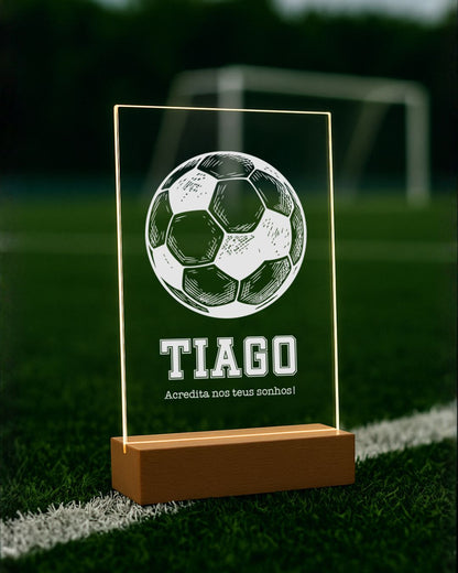 Custom Lamp w/ Soccer Ball & Name