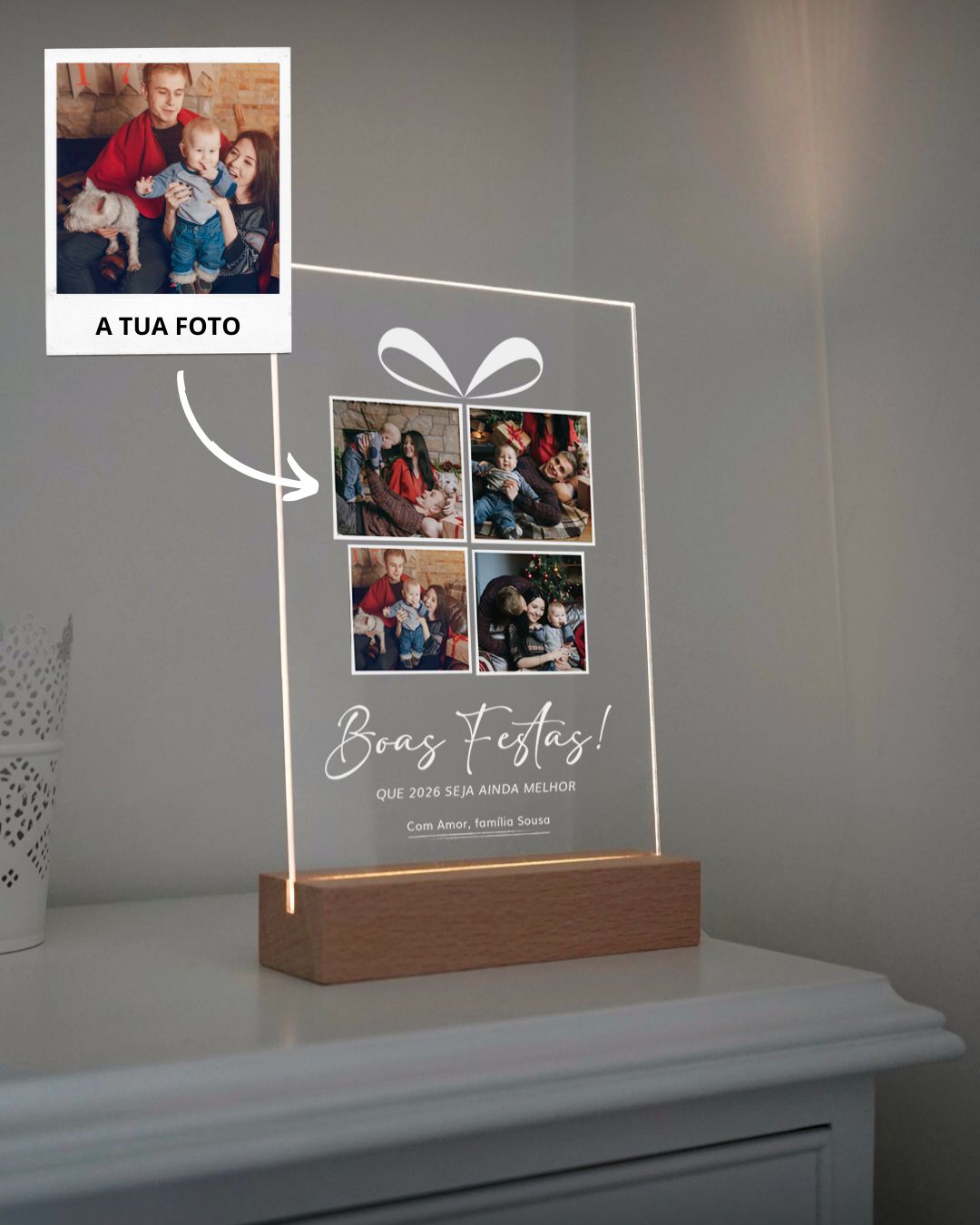 1.48. Lámpara Regalo c/ 4 Fotografías