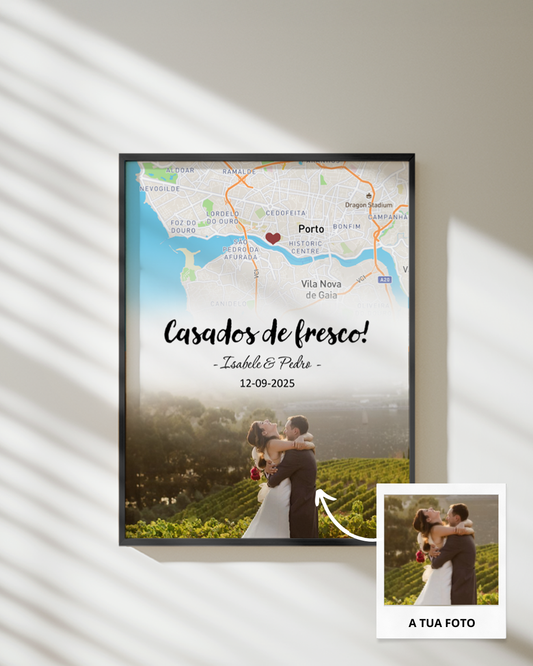 Cuadro Mapa Personalizado & Fotografía