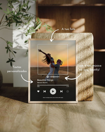 Cuadro Spotify Player con Fotografía Completa