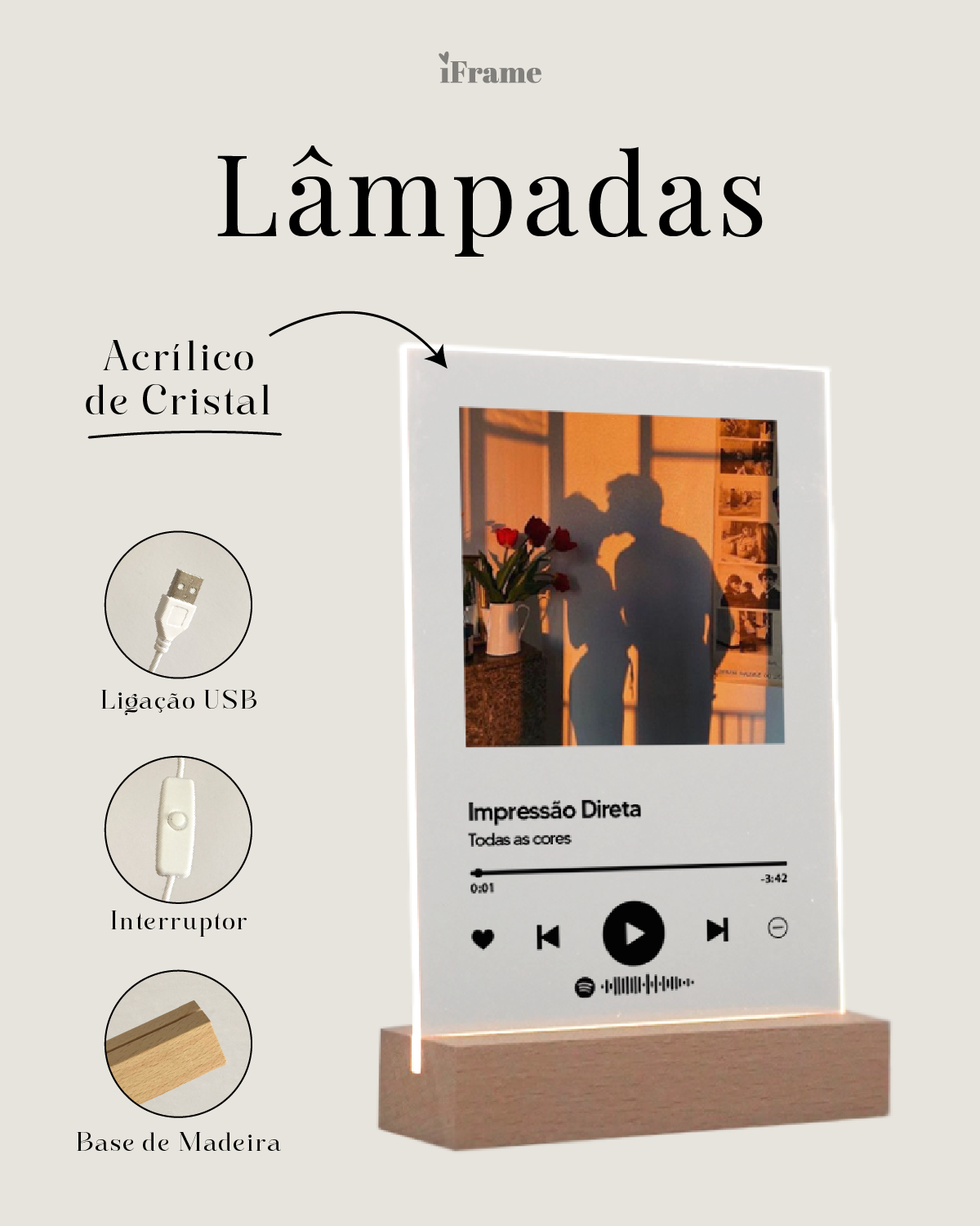 Lámpara Día Especial en el Calendario - Personalizado