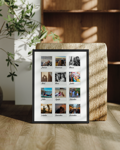 2.102. Cuadro 12 Meses c/ 12 Fotografías