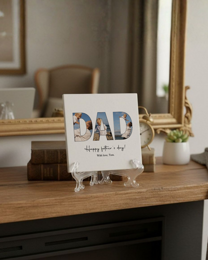 Azulejo "DAD" c/ 4 Fotos Personalizado