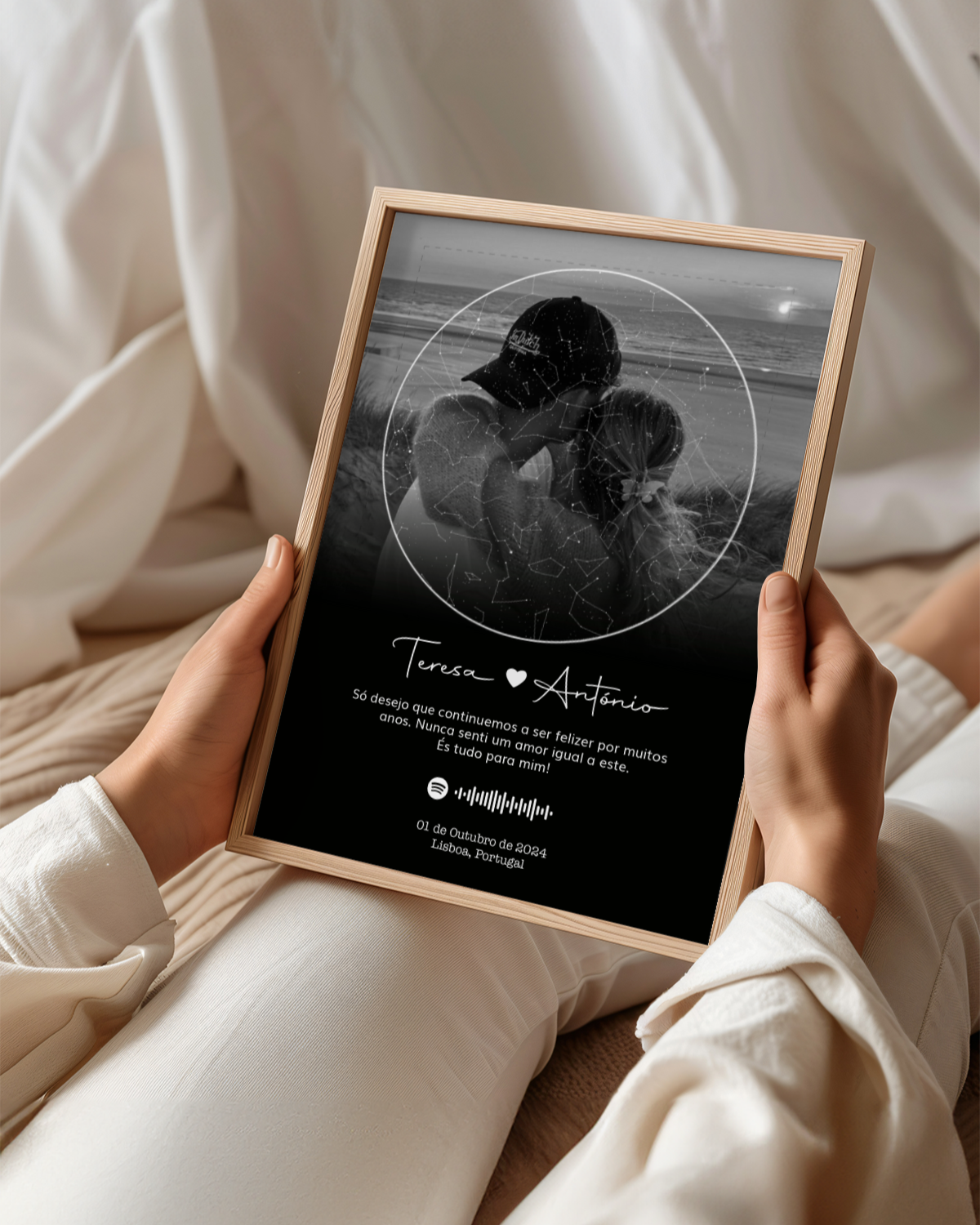 Cuadro Mapa de Estrellas con 1 Fotografía