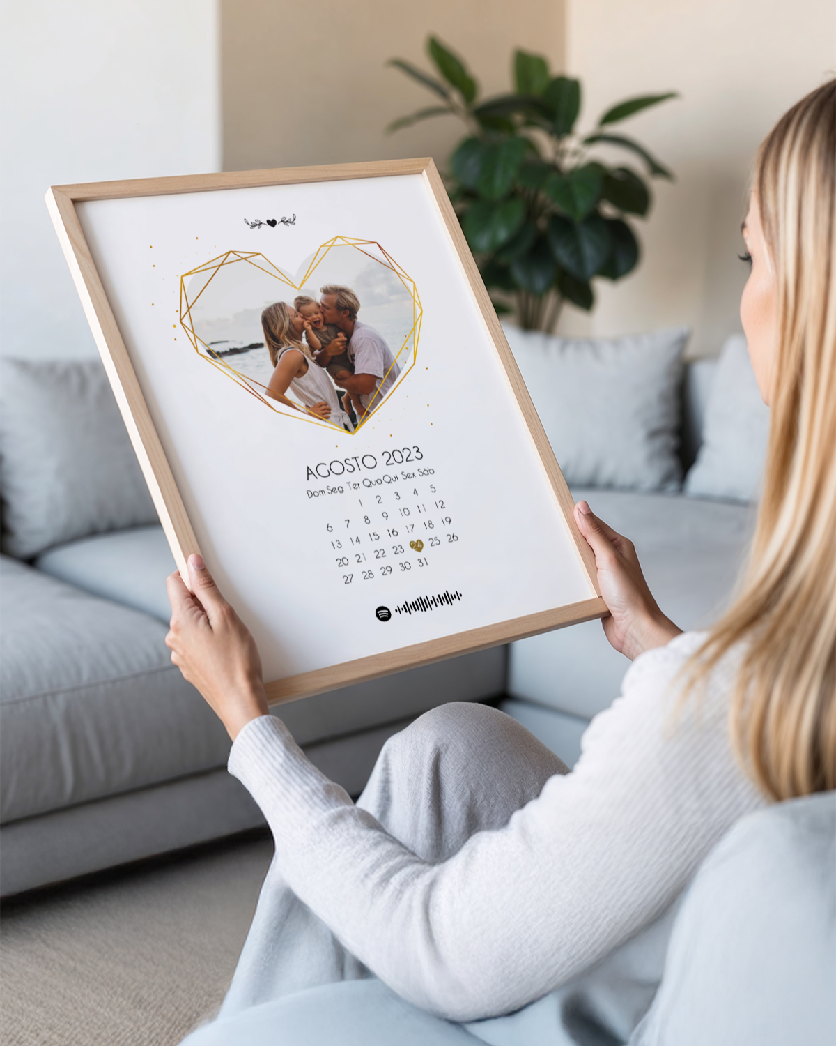 Cuadro Fotografía c/ Calendario Personalizado