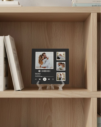 Azulejo Spotify c/ 4 Fotos & Código QR