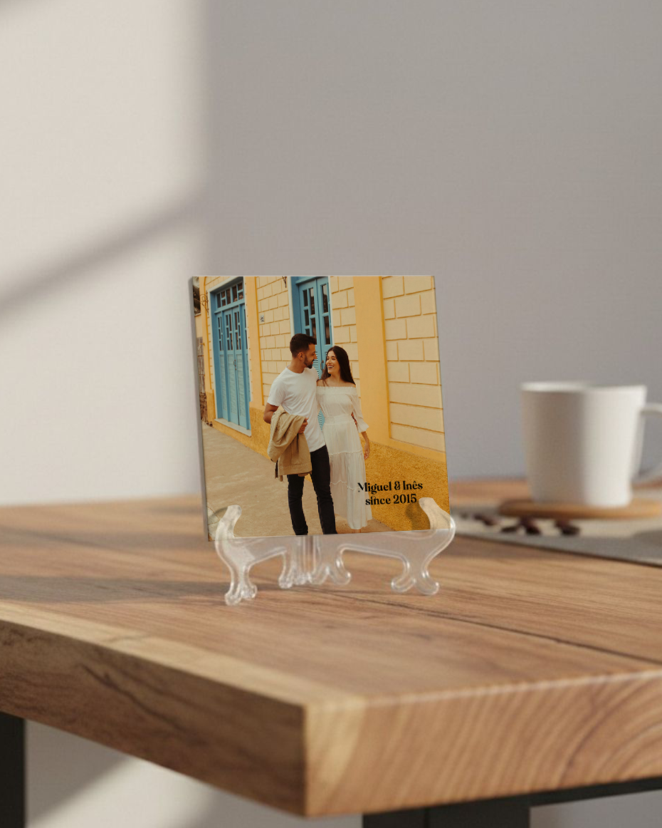 Azulejo c/ Foto & Texto Personalizado