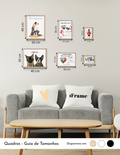 Custom Frame Football Team w/ Dad & Son